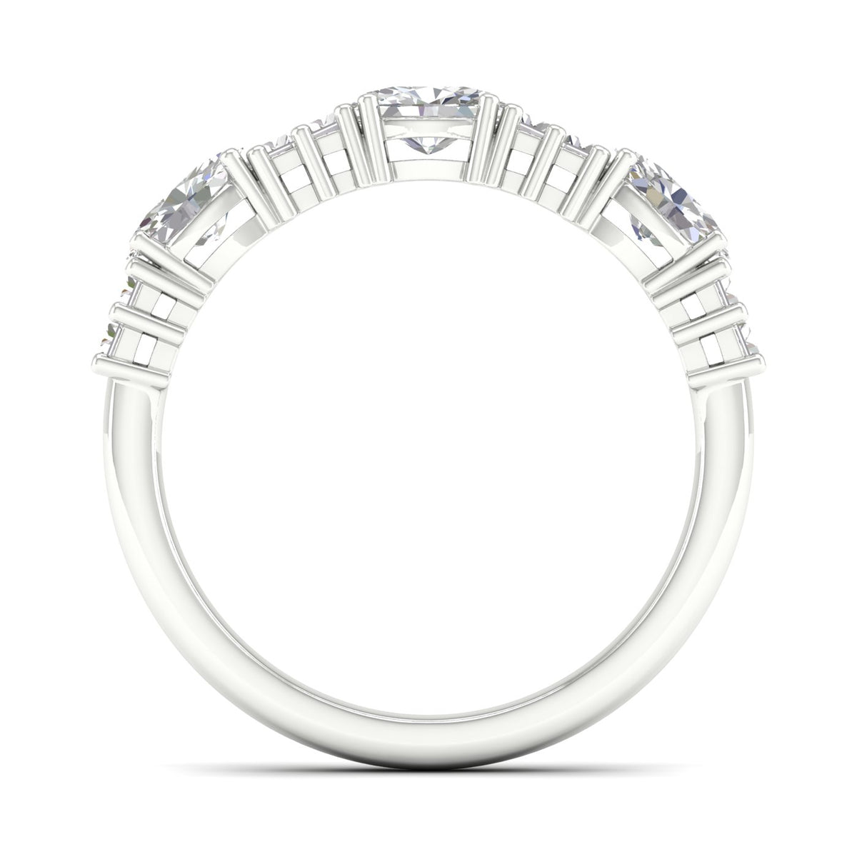 14K 1.00CT Fancy Lab Grown Diamond Band