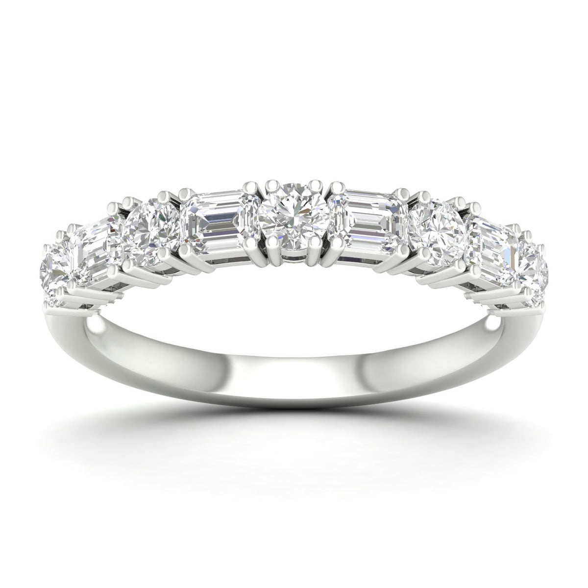 14K 1.00CT Fancy Lab Grown Diamond Band