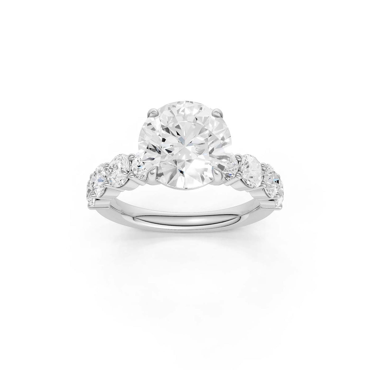 14K 4.50CT Lab Grown Diamond Engagement Ring