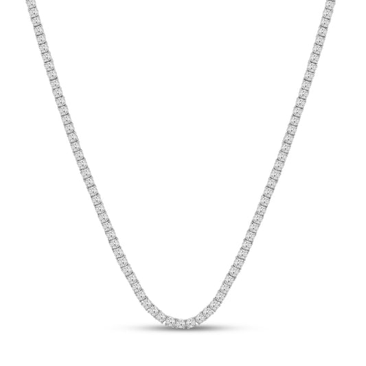 14K 29.00CT 22.6 Inch Diamond Tennis Necklace