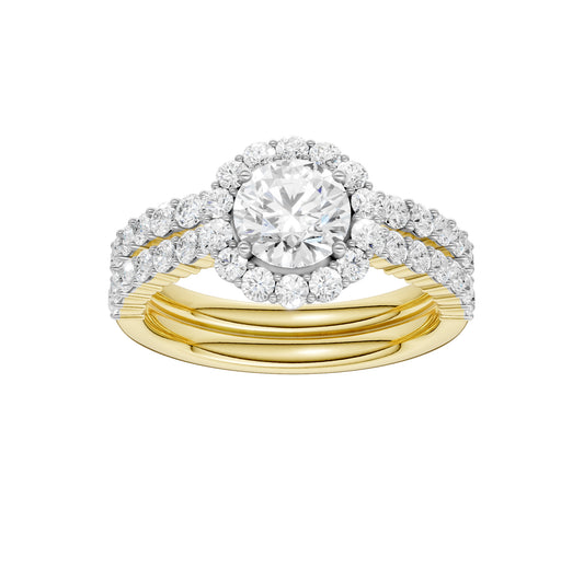 14K 2.00CT Diamond Bridal Set
