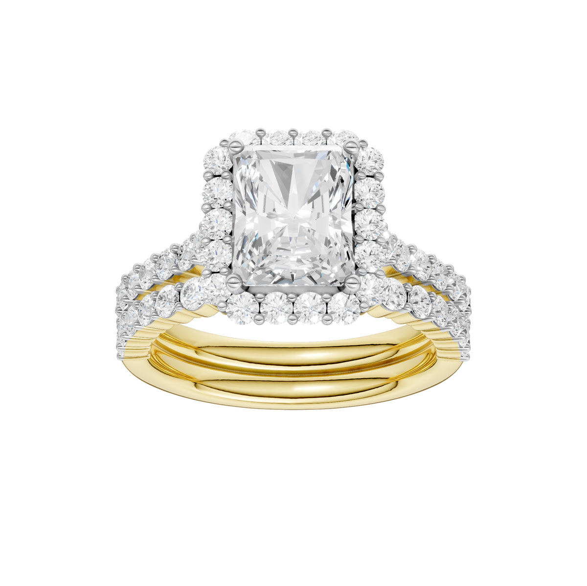 14K 3.00CT Diamond Bridal Set