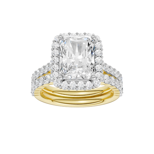 14K 4.00CT Diamond Bridal Set