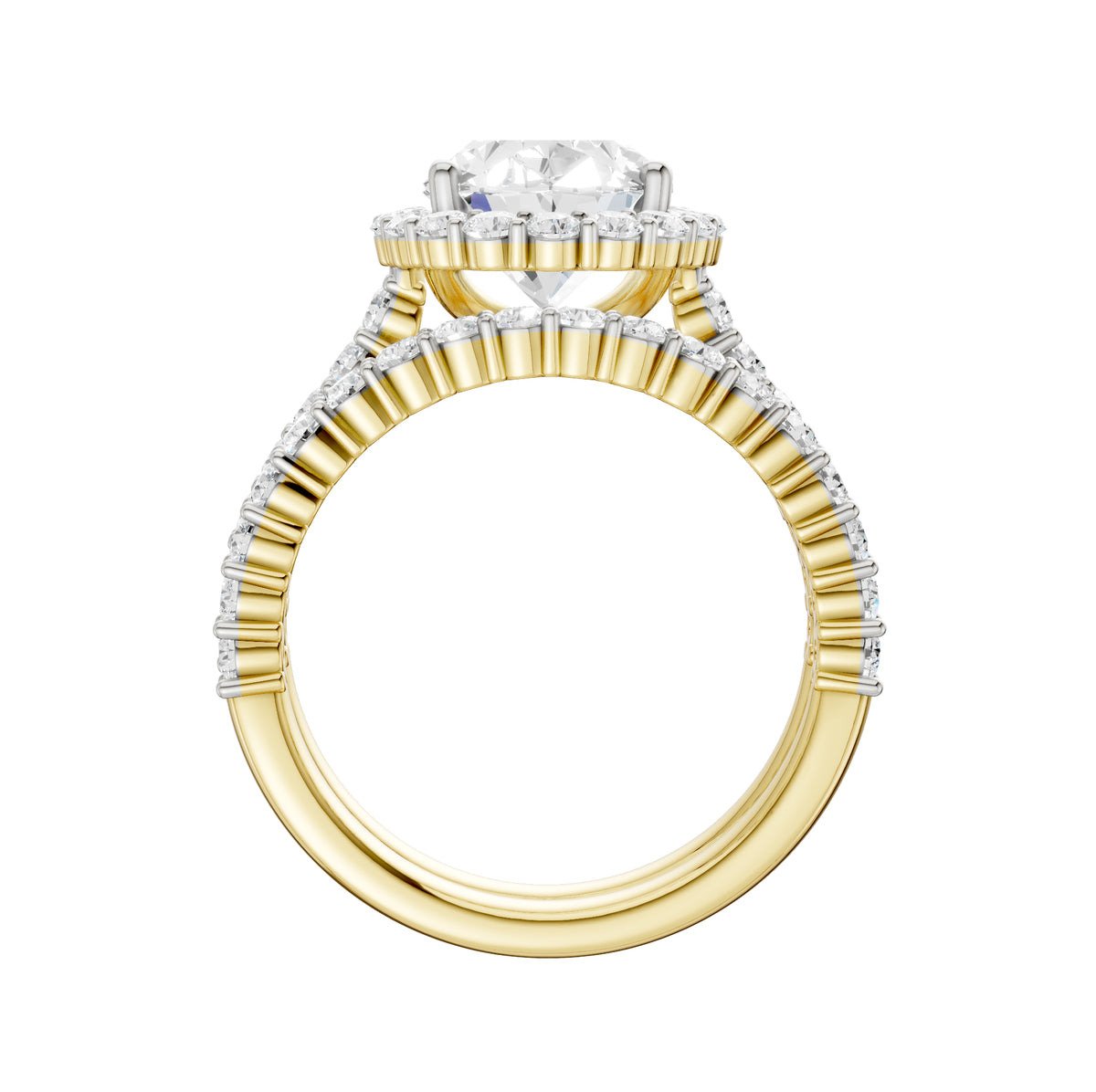 14K 4.00CT Diamond Bridal Set