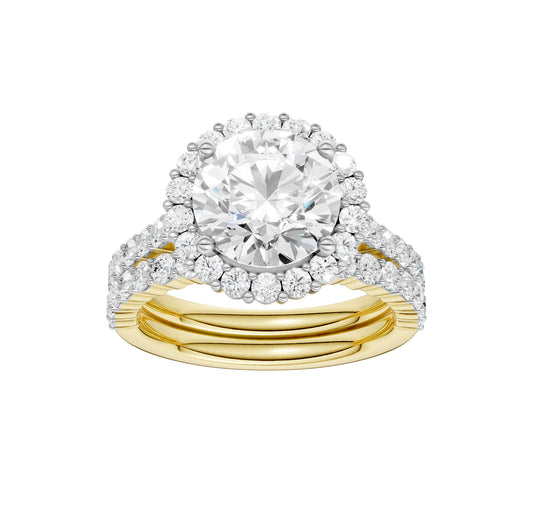 14K 4.00CT Diamond Bridal Set