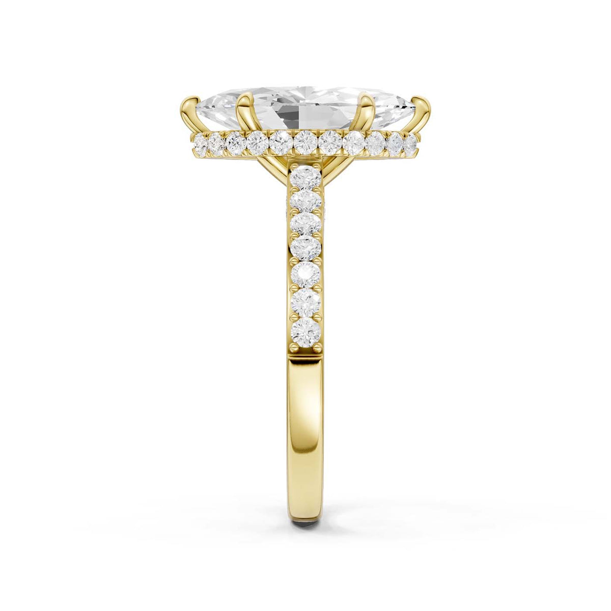 14K 3.50CT Lab Grown Diamond Engagement Ring