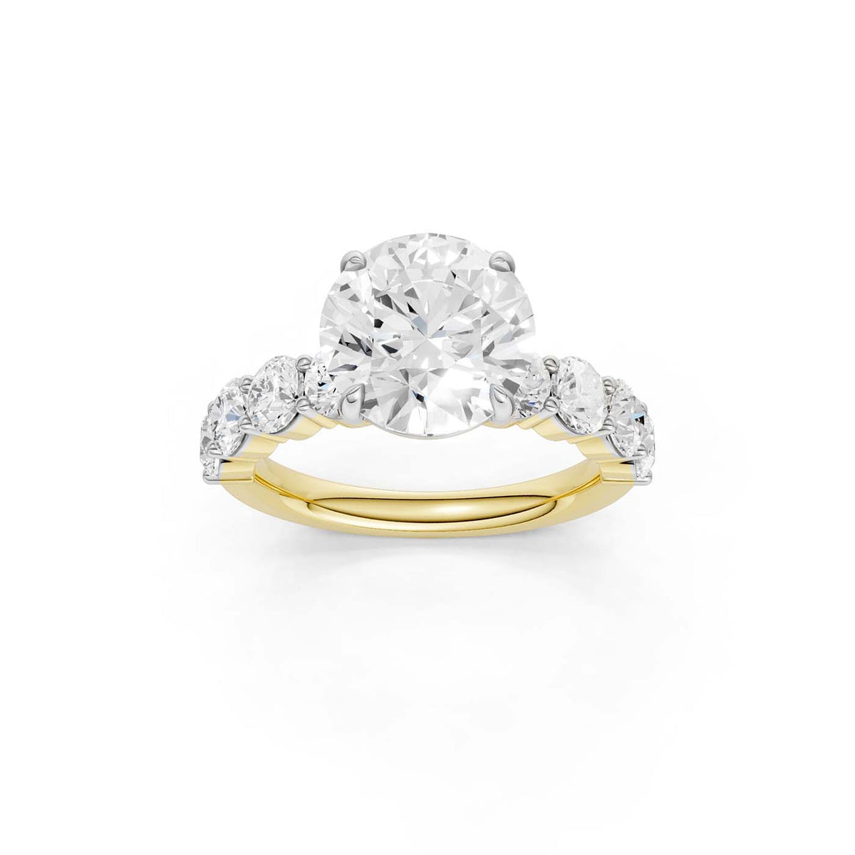 14K 4.50CT Lab Grown Diamond Engagement Ring