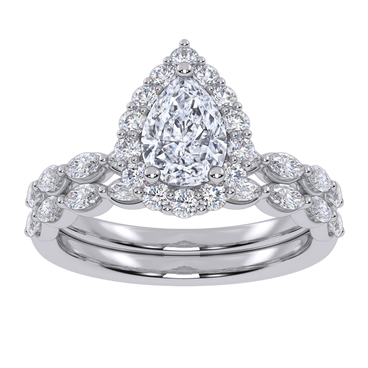 10K 1.00CT Lab Grown Ladies Band
