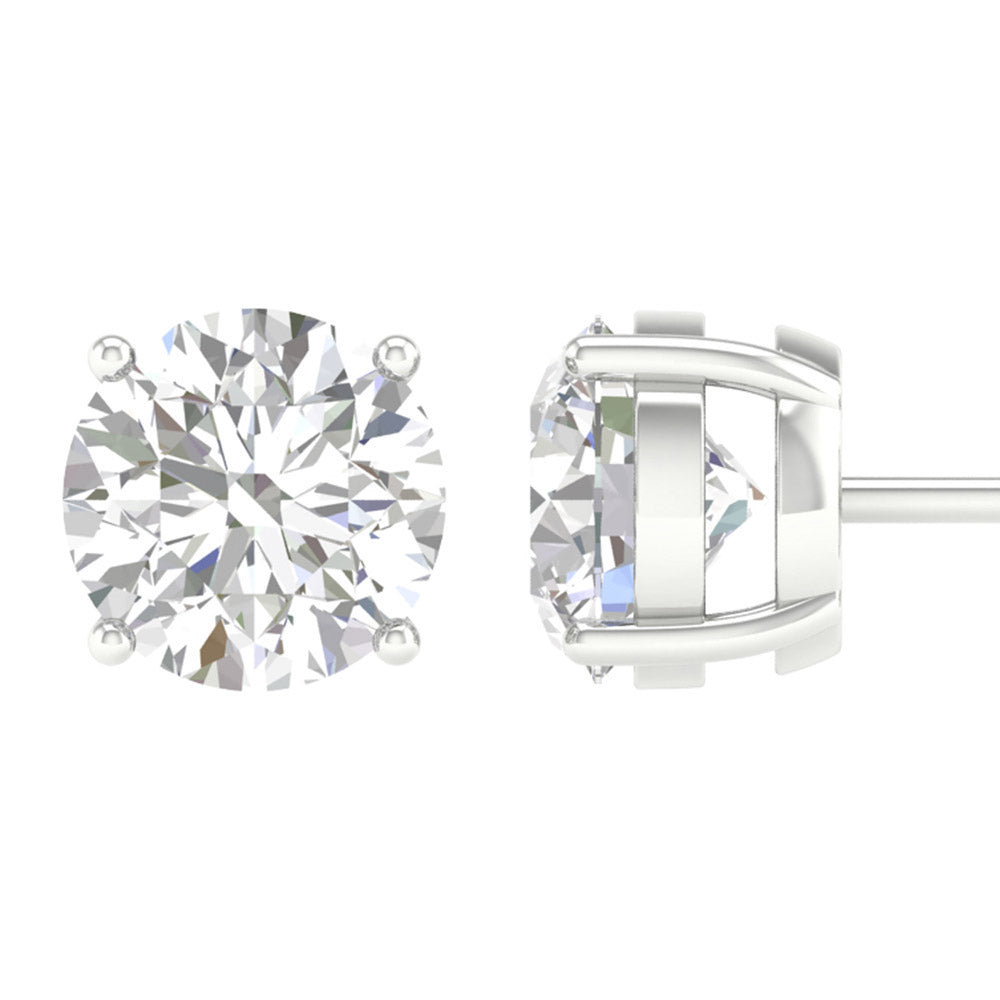 14K 3.00CT Certified Lab Grown Diamond Earring
