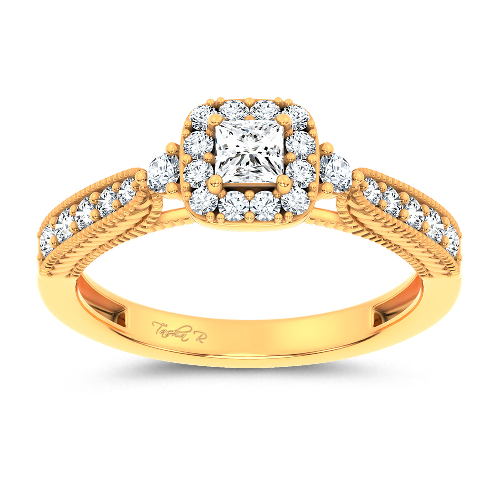 14K 0.55CT Certified Lab Grown Promise Ring