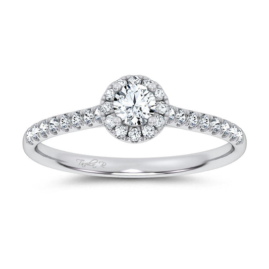 14K 0.40CT Certified Lab Grown Promise Ring