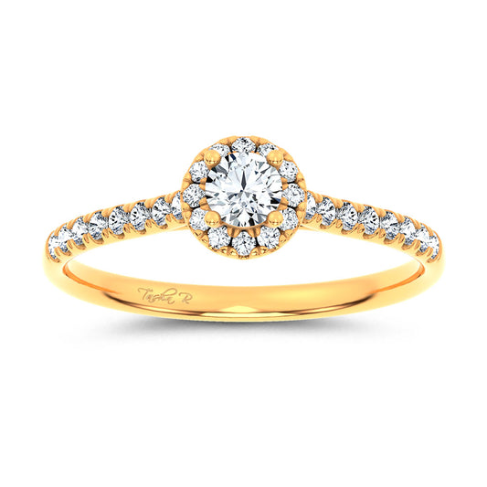 14K 0.40CT Certified Lab Grown Promise Ring