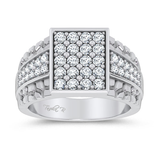 14K 1.50CT Lab Grown Diamond Mens Ring