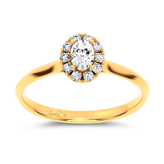 14K 0.33CT Certified Lab Grown Promise Ring