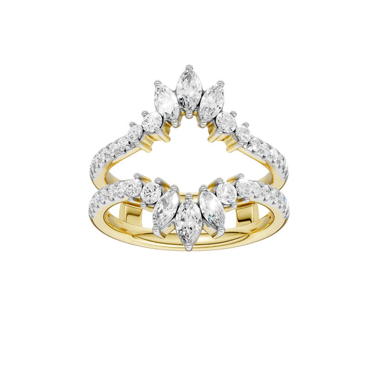 14K 1.00CT Certified Lab Grown Diamond Ring Guard