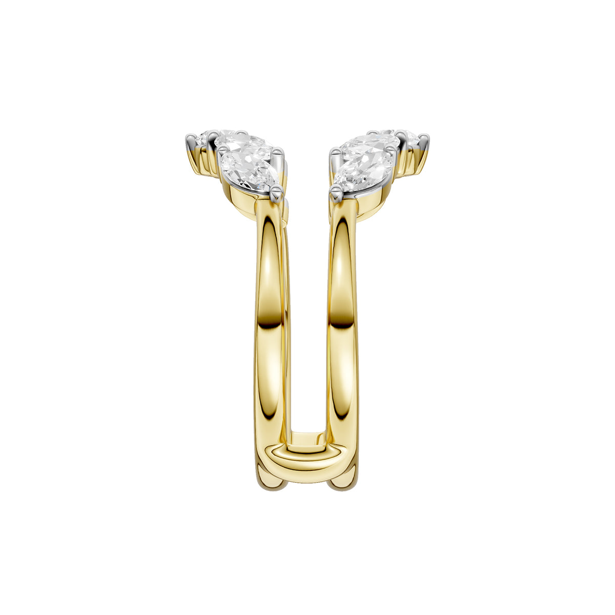 14K 1.00CT Certified Lab Grown Diamond Ring Guard