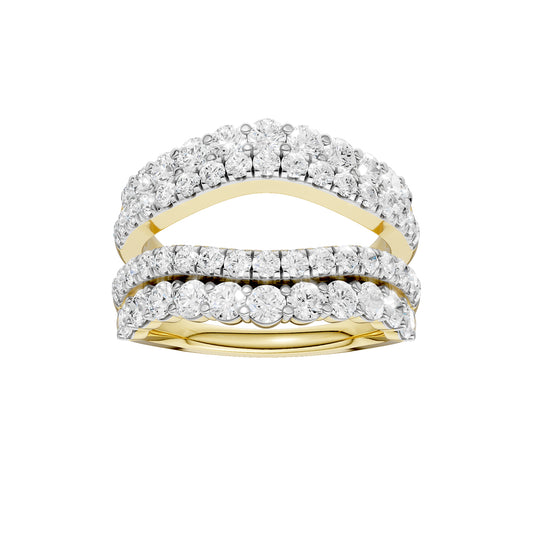 14K 2.00CT Certified Lab Grown Diamond Ring Guard