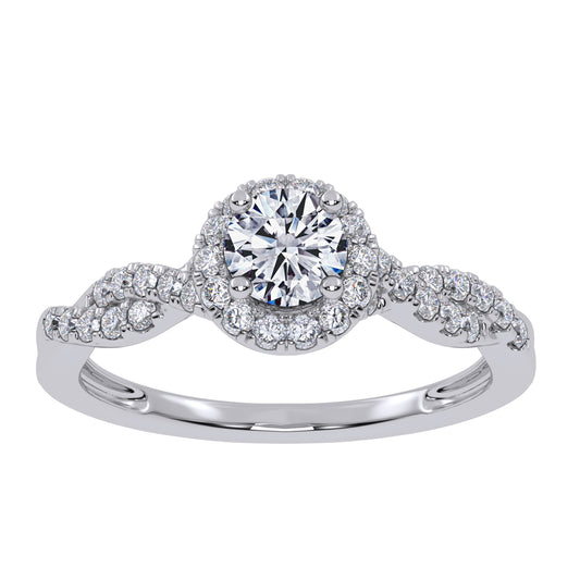 10K 0.53CT Lab Grown Promise Ring