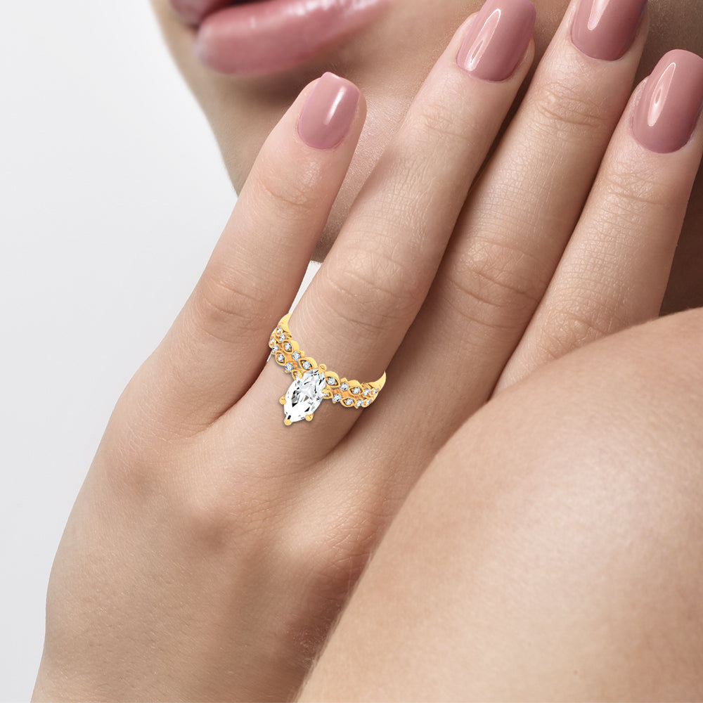 14K 1.50CT Diamond Bridal Set