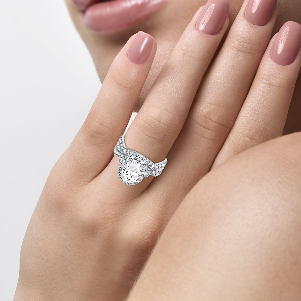 14K 3.17CT Certified Lab Grown Trio Set