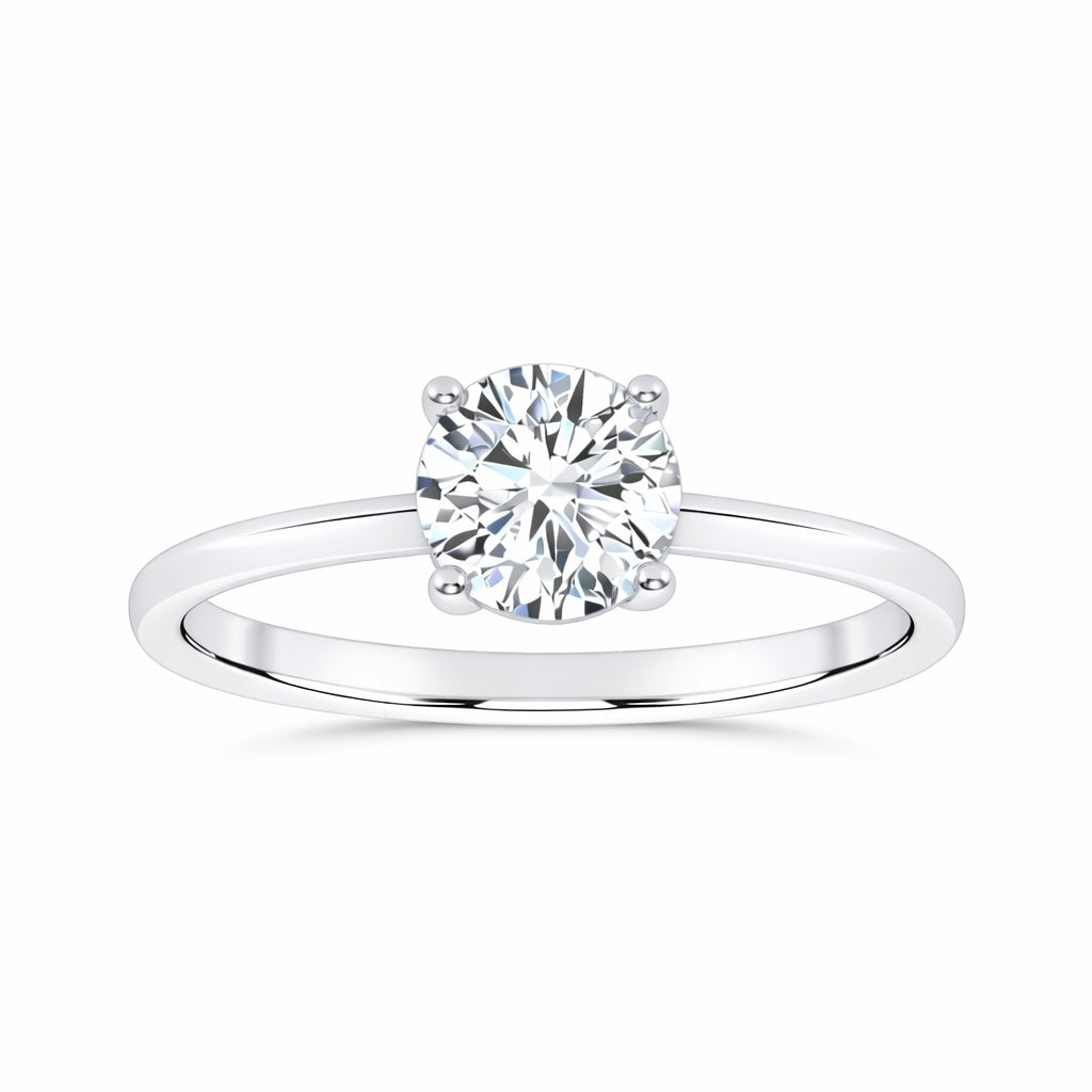 10K 1.00CT Certified Lab Grown Solitaire Ring