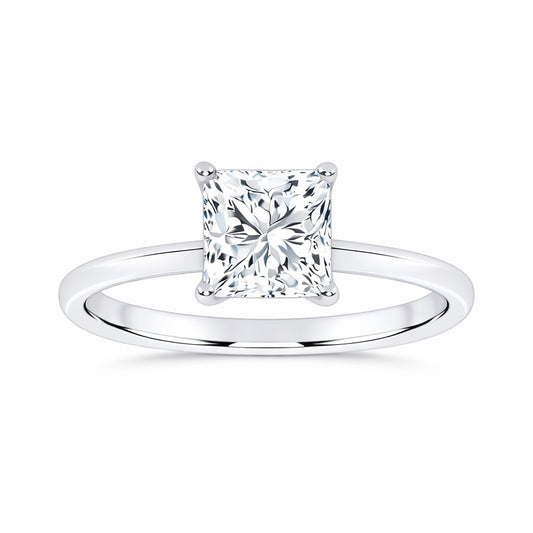 10K 1.00CT Certified Lab Grown Solitaire Ring