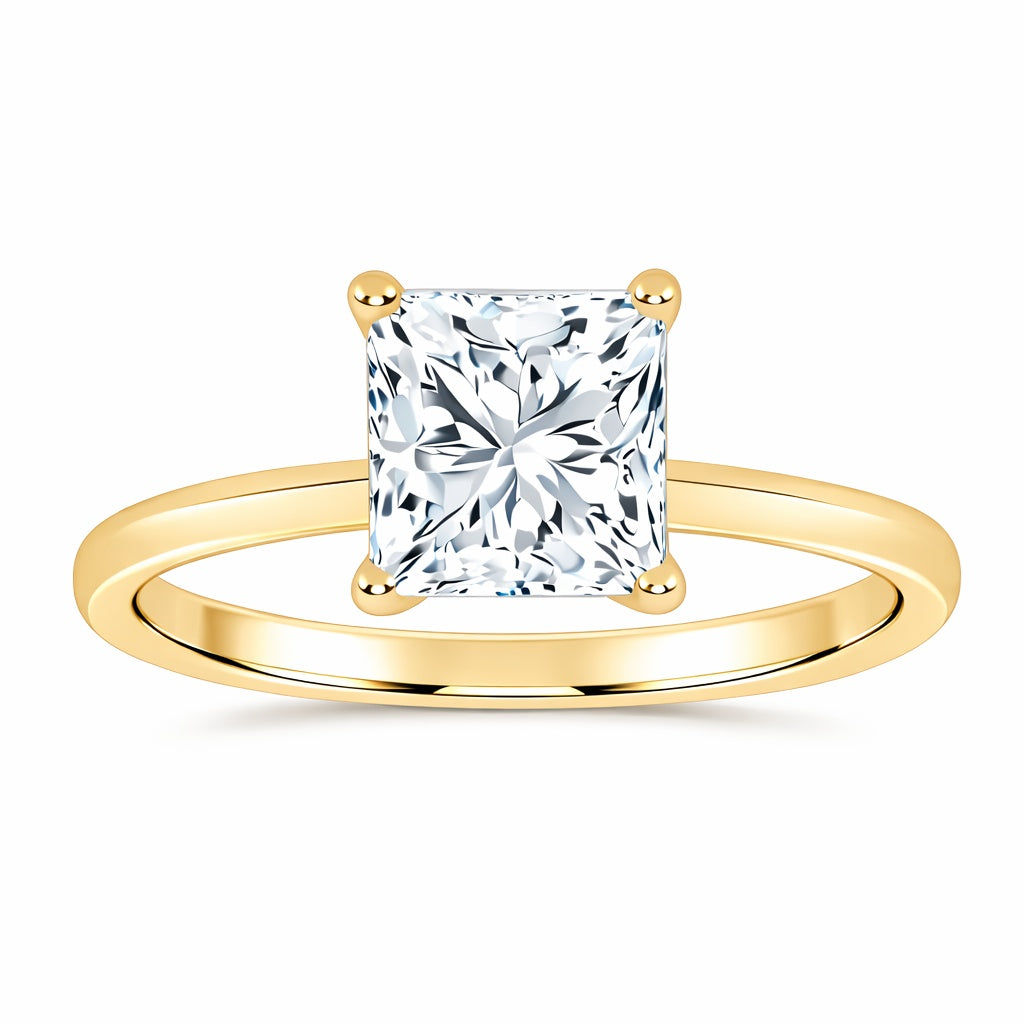 10K 1.00CT Certified Lab Grown Solitaire Ring