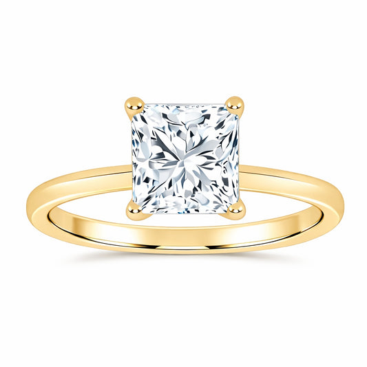 10K 1.00CT Certified Lab Grown Solitaire Ring