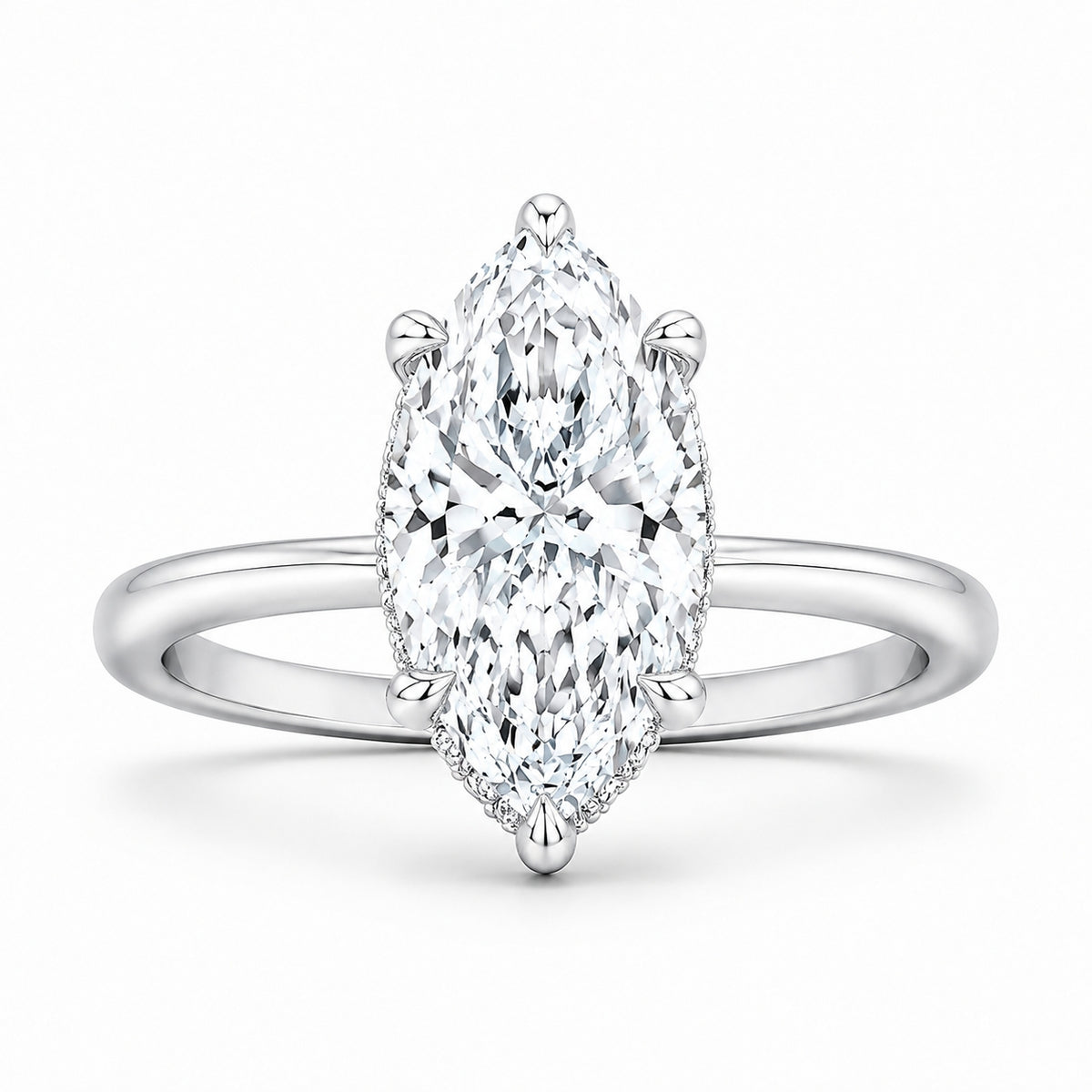 10K 1.00CT Certified Lab Grown Solitaire Ring