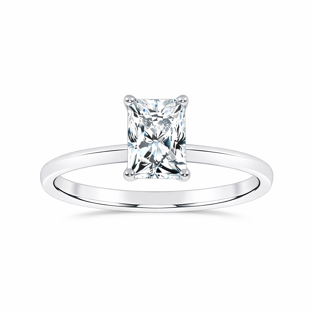 10K 0.50CT Certified Lab Grown Solitaire Ring