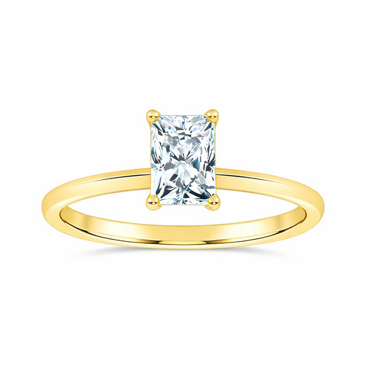 10K 0.50CT Certified Lab Grown Solitaire Ring