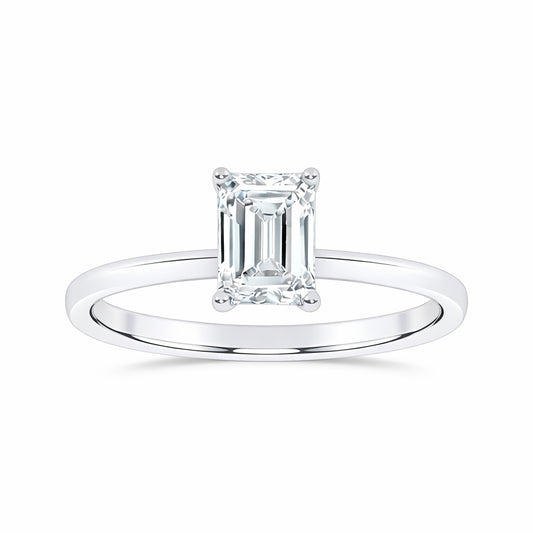 10K 0.50CT Certified Lab Grown Solitaire Ring