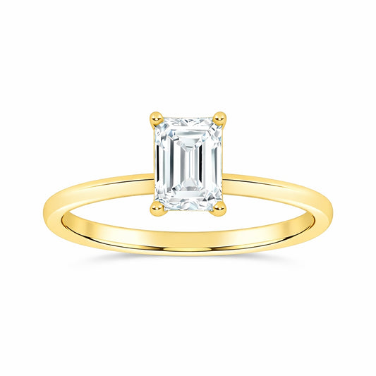 10K 0.50CT Certified Lab Grown Solitaire Ring
